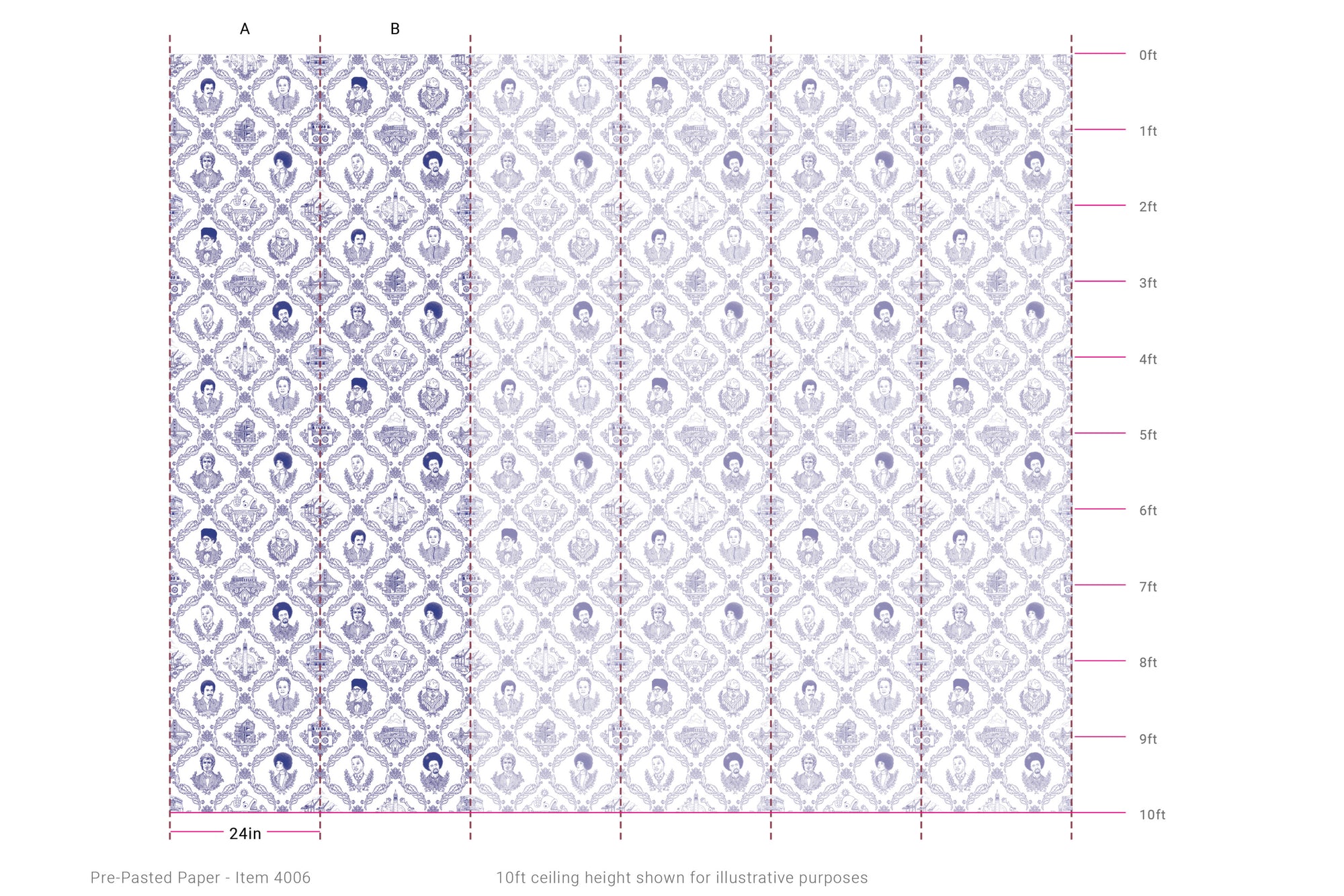 Bay Area Toile - Ballpoint Blue