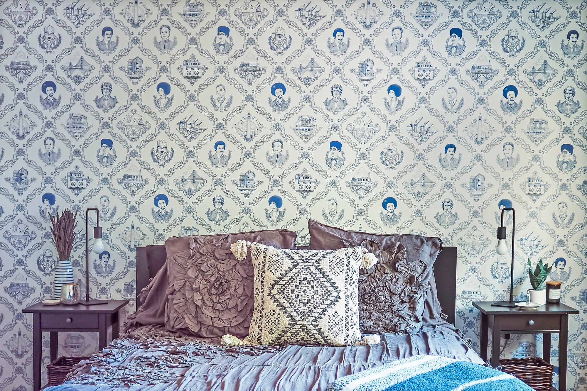 Bedroom designed by Blondes and Bagels