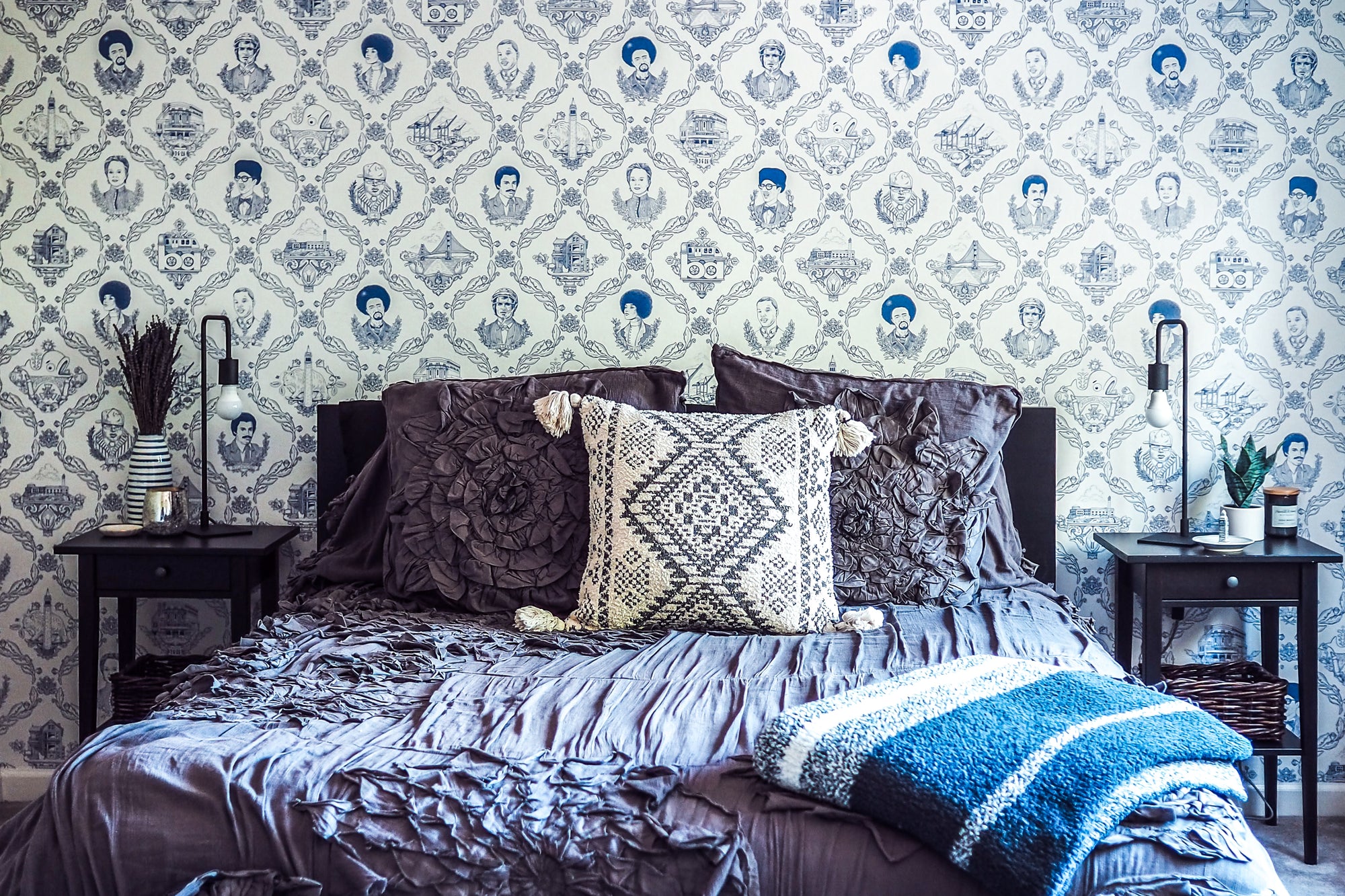 Bay Area Toile - Ballpoint Blue