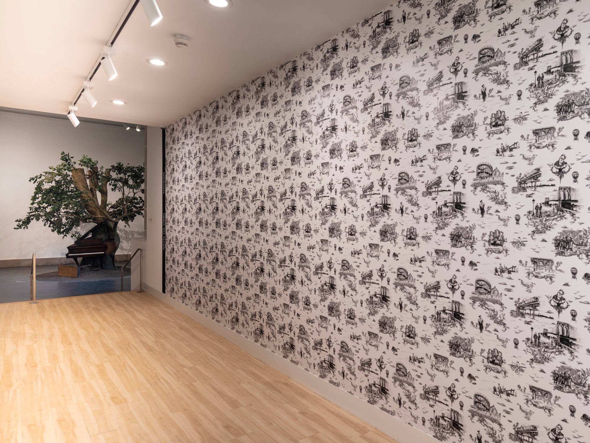 Brooklyn Toile - Black and White