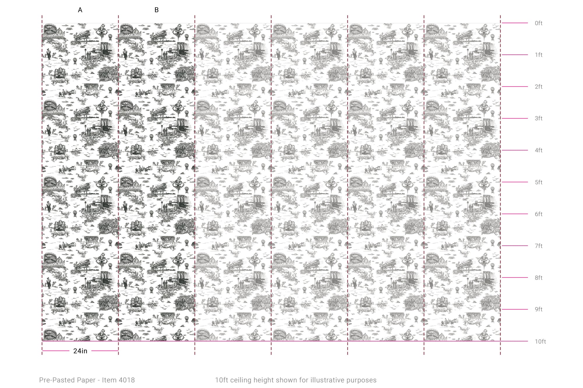 Brooklyn Toile - Black and White