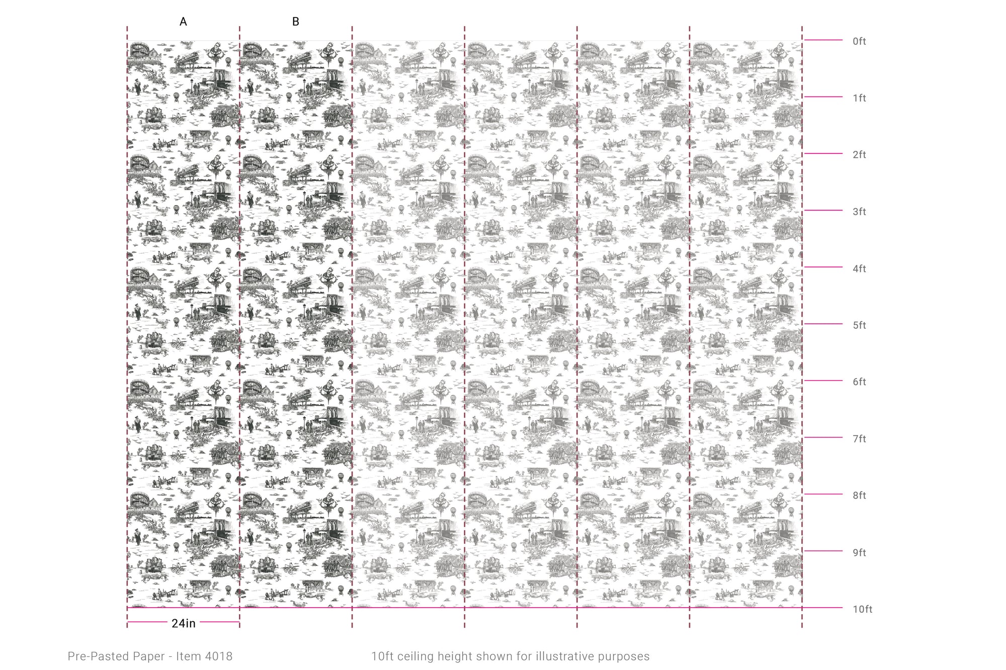 Brooklyn Toile - Black and White