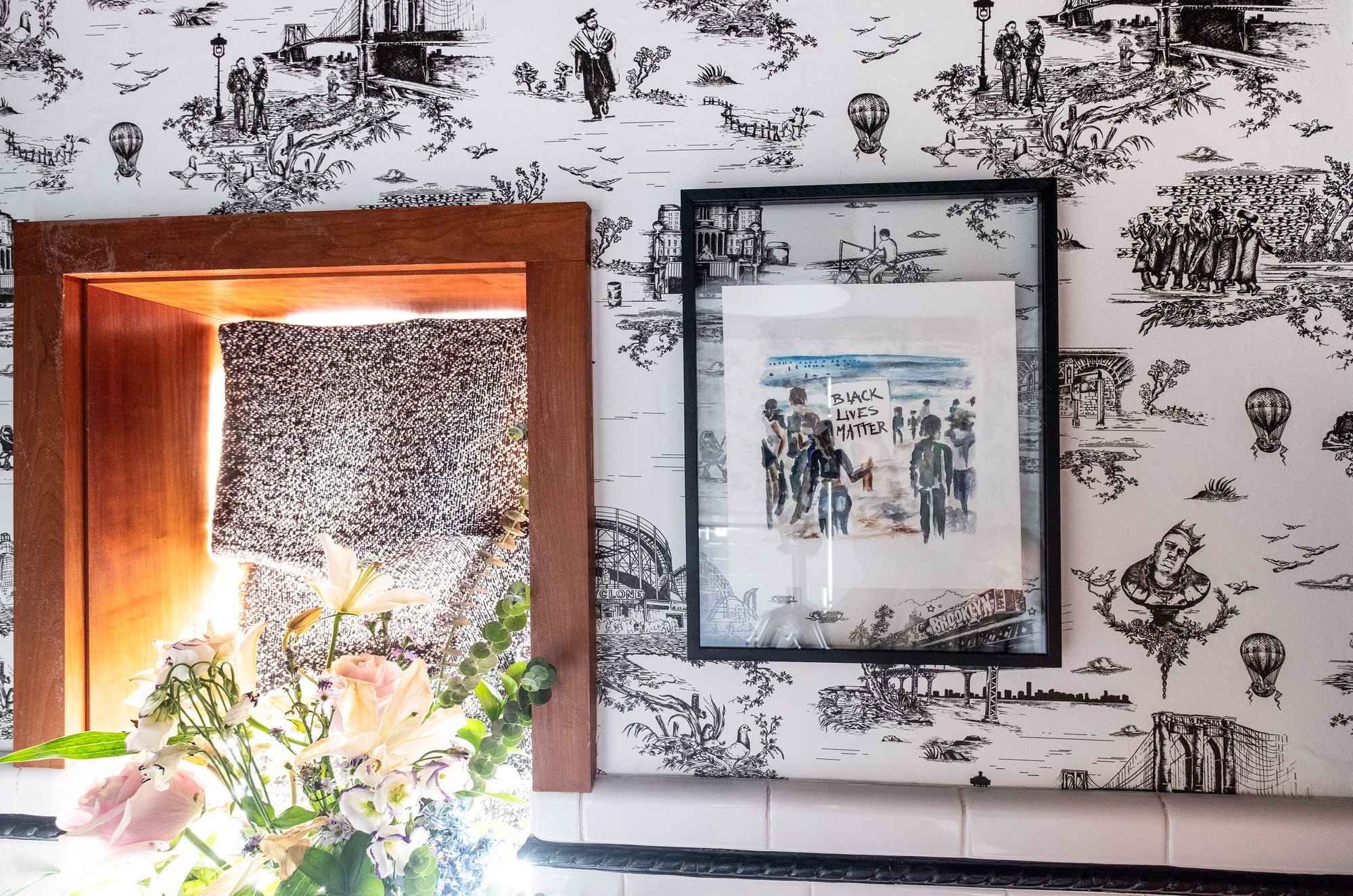 Brooklyn Toile - Black and White