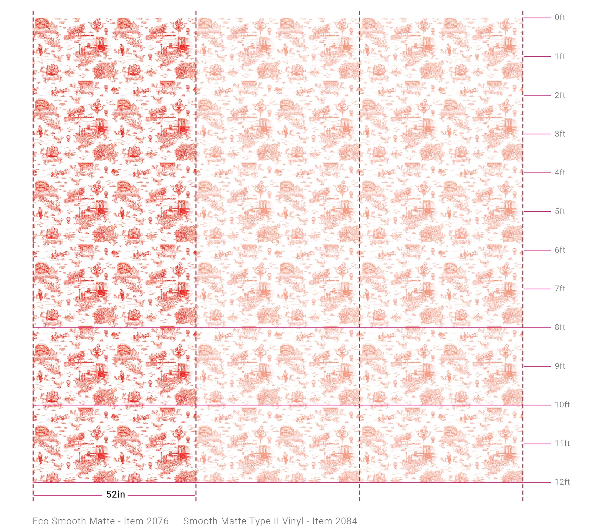 Brooklyn Toile - Diamond Red