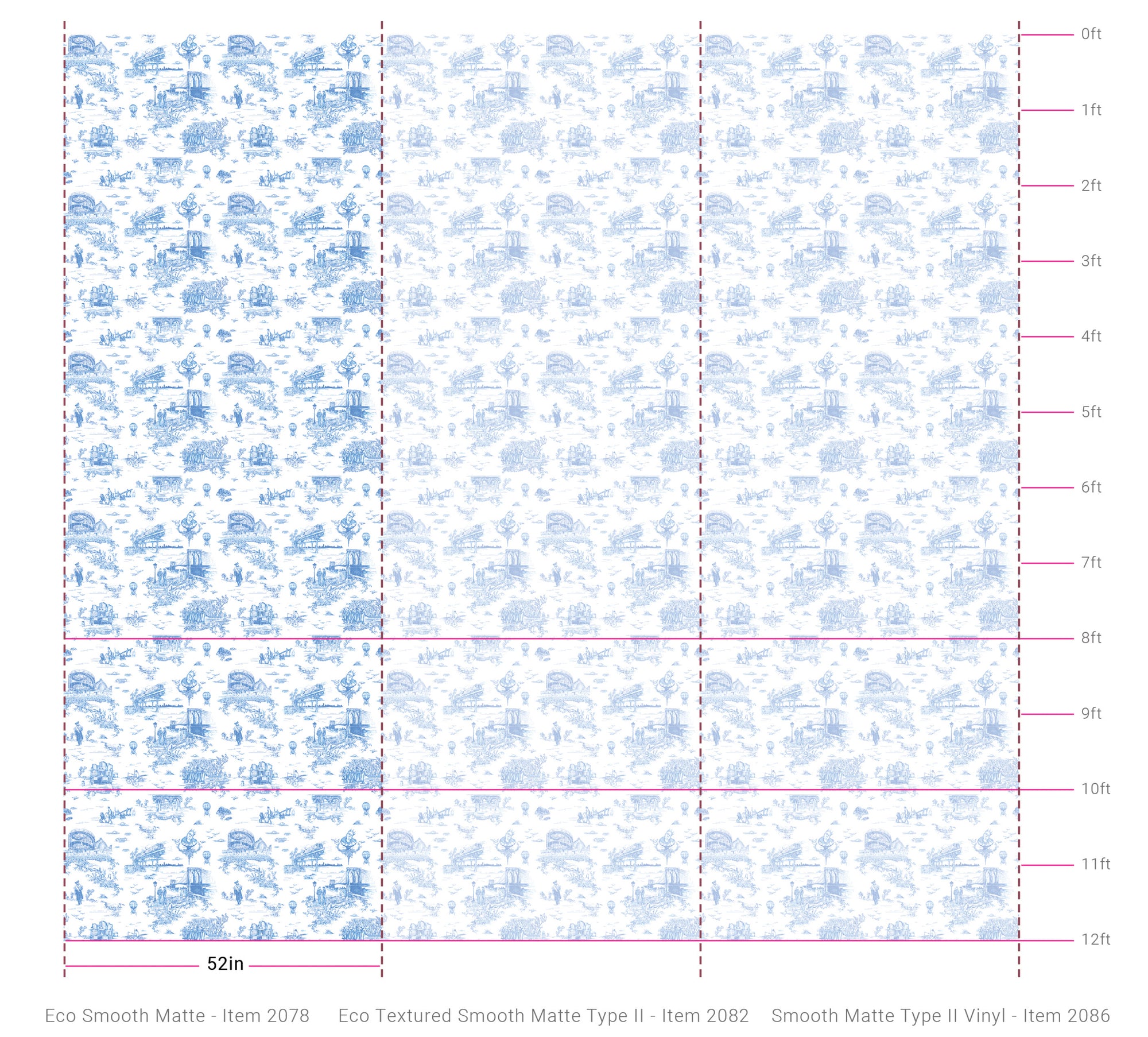 Brooklyn Toile - Porcelain Blue