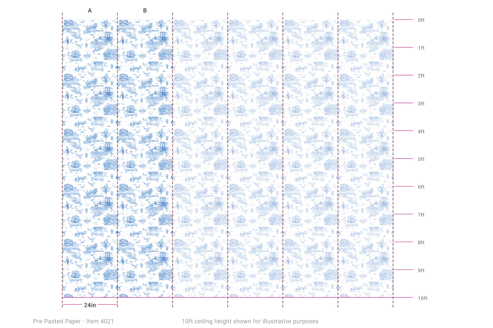 Brooklyn Toile - Porcelain Blue