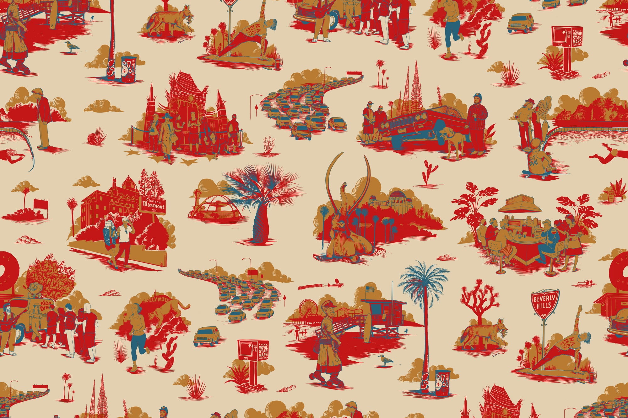 Los Angeles Toile - Beverly Hills