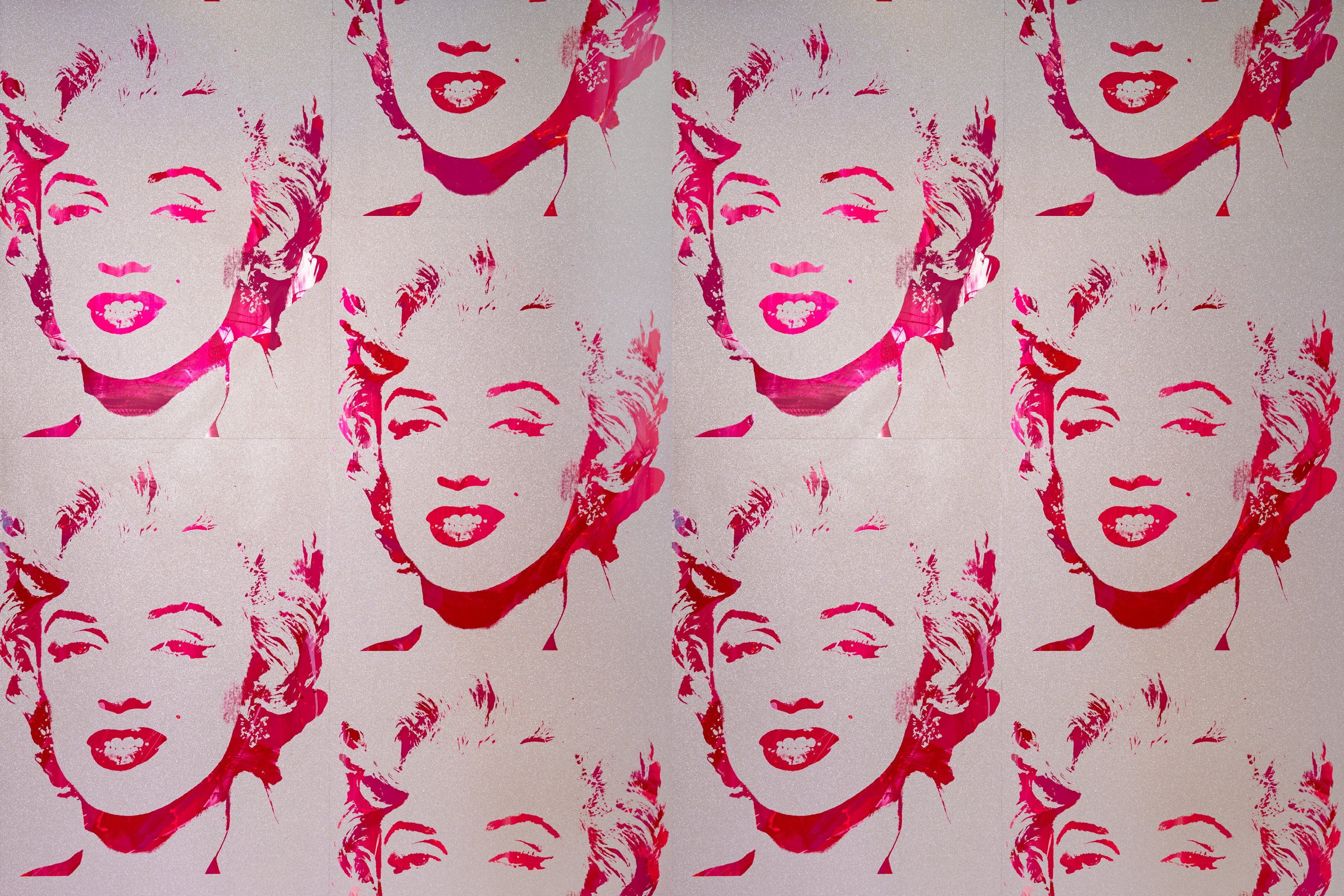 Marilyn Monoprint - Diamond Dust Hot Pink | Flavor Paper