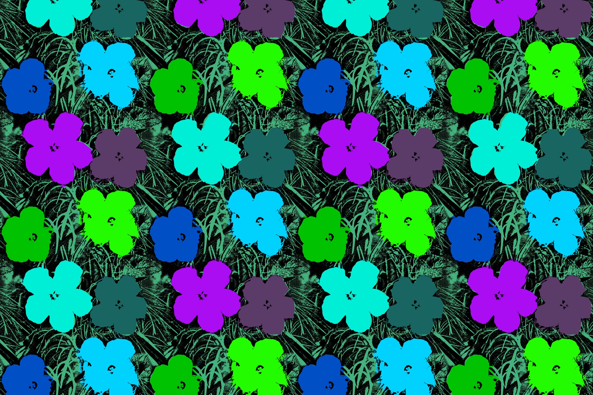 Small Flowers - Iolite