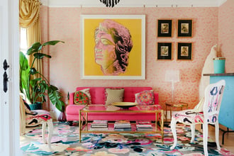 Elysian Fields lookin' super fly in designer Allison Muir's magical San Fran living room. Photography by: Esteban Cortez