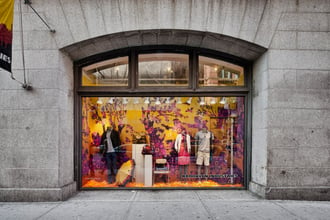 Cry Wolf makes the Brooklyn Industries windows pop!