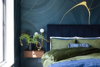 Why dream about having a sexy and sophisticated bedroom when our Fracture Flavor can help make the fantasy a reality. Big love to design darling Amy Pigliacampo and photographer Corey Szopinski for making us look so good!