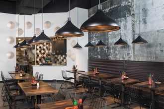 Galapagos Wall is one of Magasin Kitchen’s key ingredients for adding character and texture to its dining room.