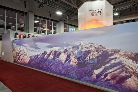 A massive mountain range brought to life digitally by Flavor Paper