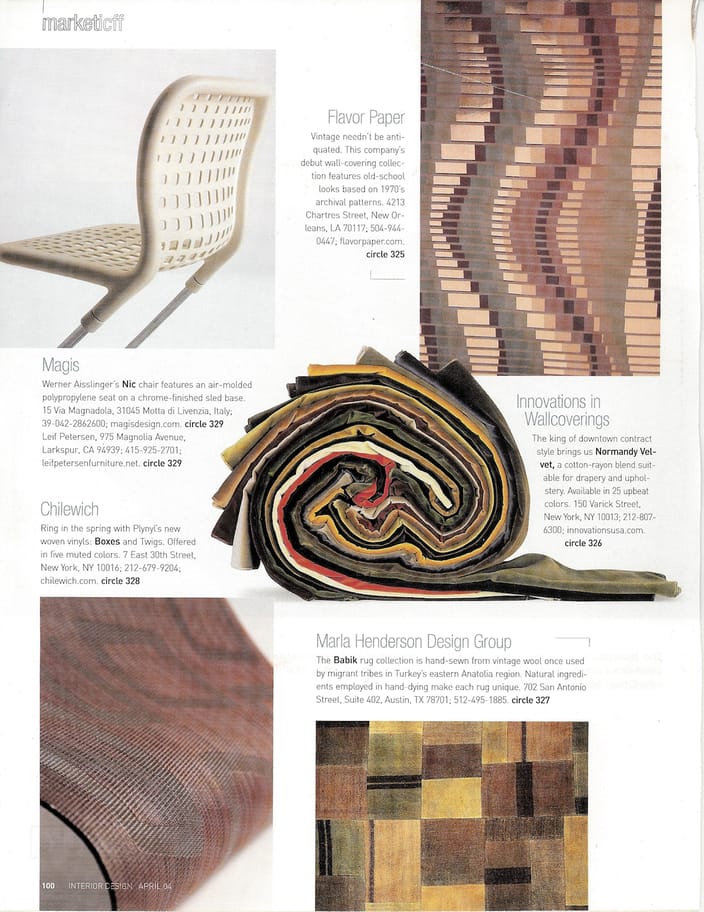 Interior Design, April 2004