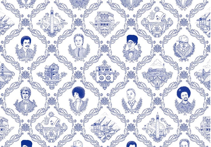 7 Wallpaper Prints Inspired by the New McQueen Flagship in Paris