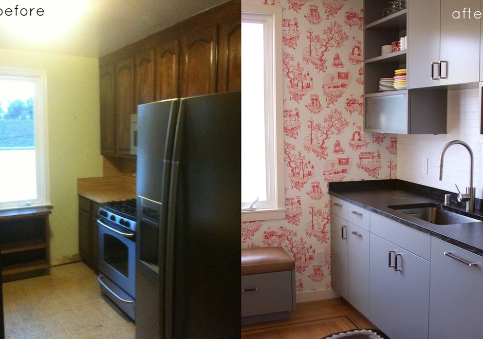 Chinatown Toile Kitchen Makeover