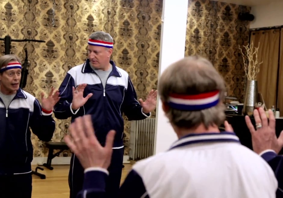 Bill DeBlasio and Steve Buscemi working out with City Park