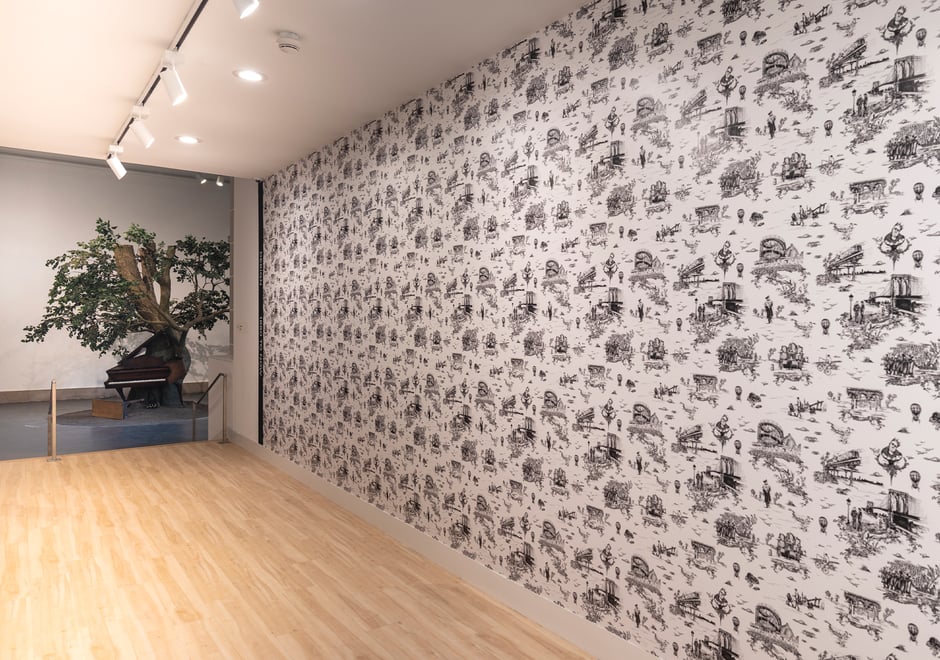 Brooklyn Toile graces the newly renovated Decorative Arts Gallery, which exhibits an exciting range of designers and manufacturers from the late nineteenth century to now.