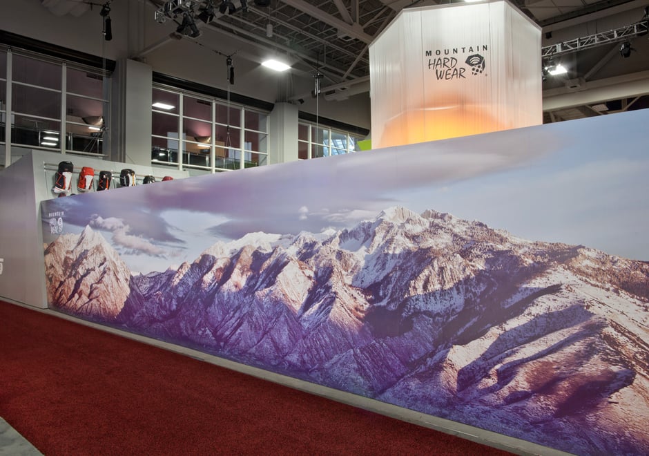 A massive mountain range brought to life digitally by Flavor Paper