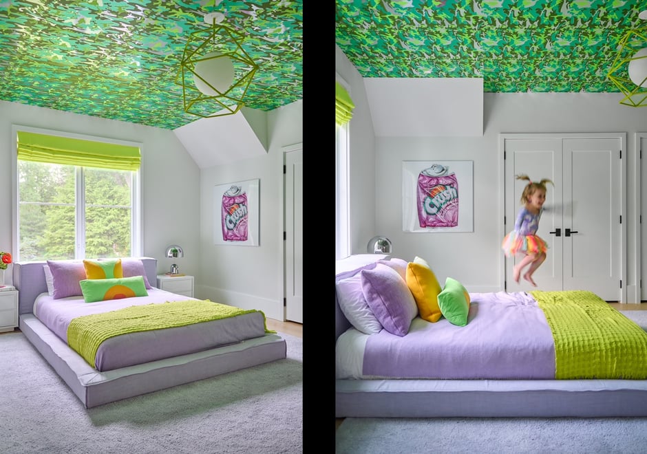 It's hard not to crush on this dreamy D2 Interieurs designed little girl's room that's all Flavored up with our handmade Andy Warhol