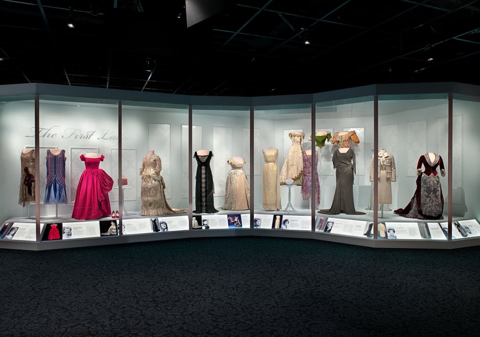 The full run of all 14 dresses backed by Flavor Paper