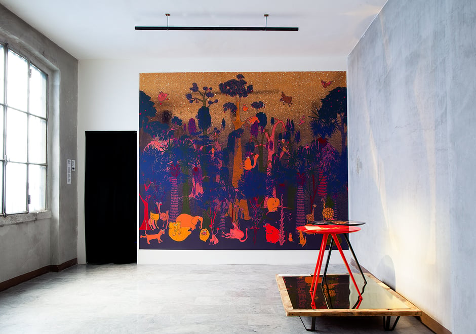 Max Zambelli's shot of the mural in Leclettico, Milan