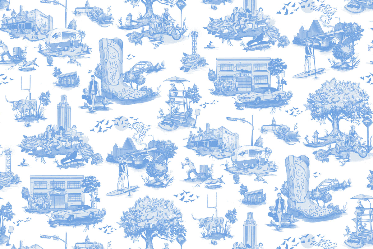Austin Toile - Sky Blue
