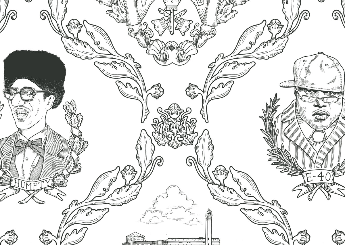 Bay Area Toile - Black and White