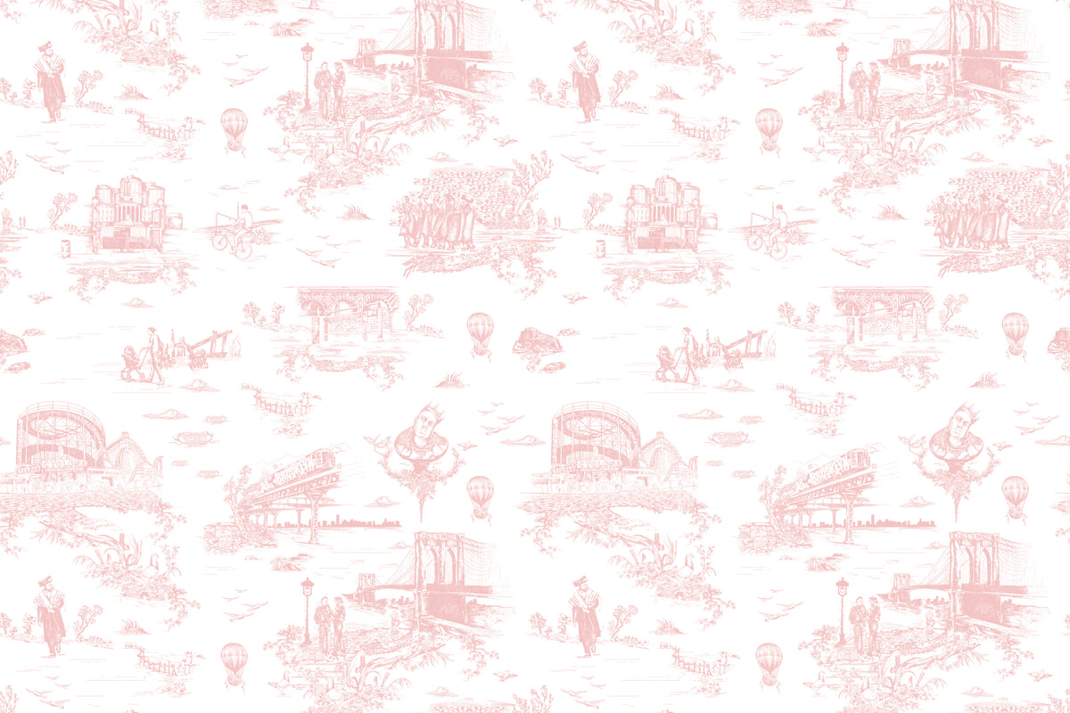 Brooklyn Toile - Flamingo