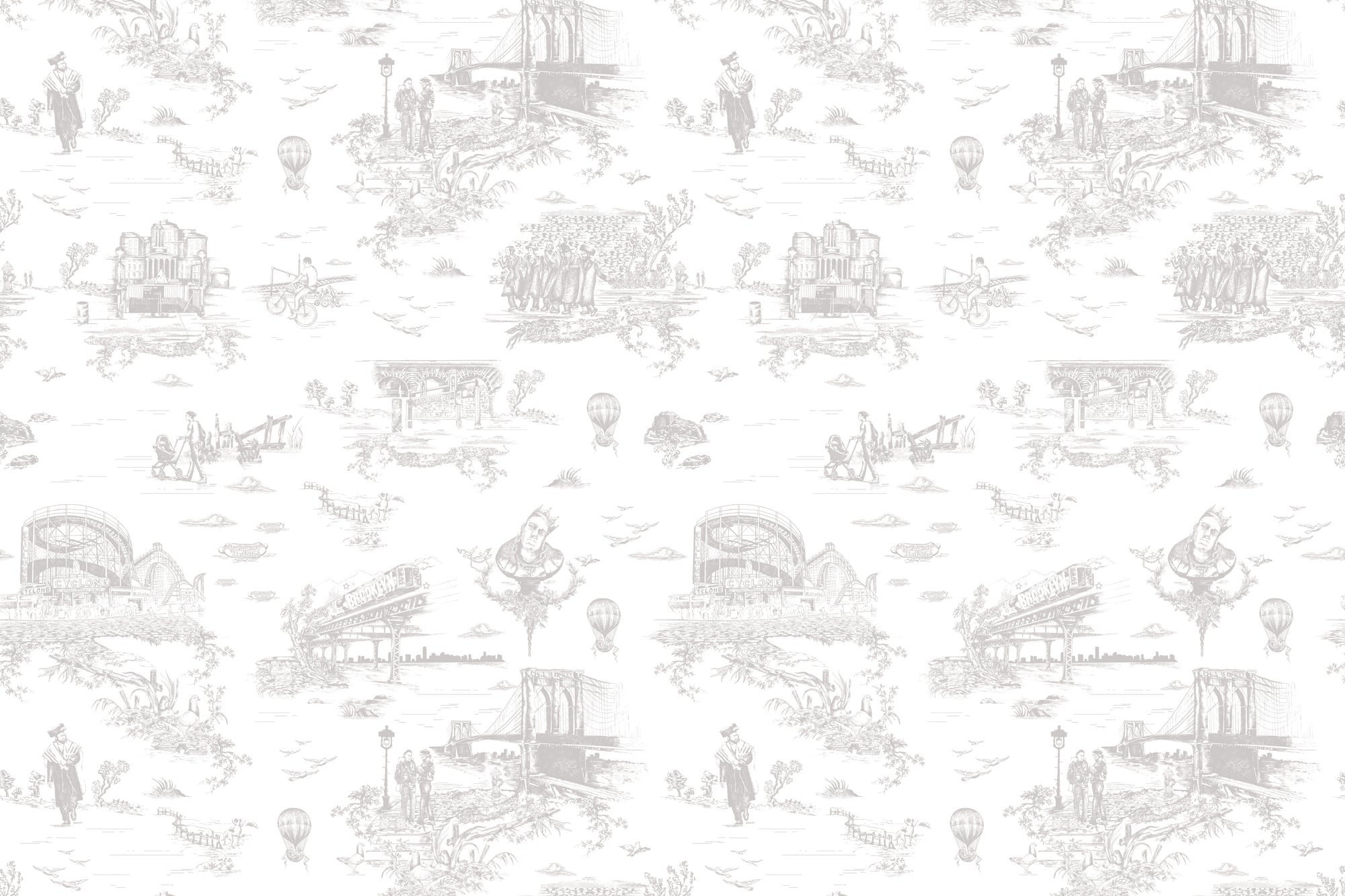 Brooklyn Toile - Pigeon