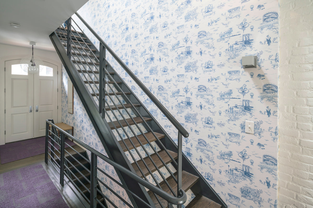 Brooklyn Toile - Porcelain Blue