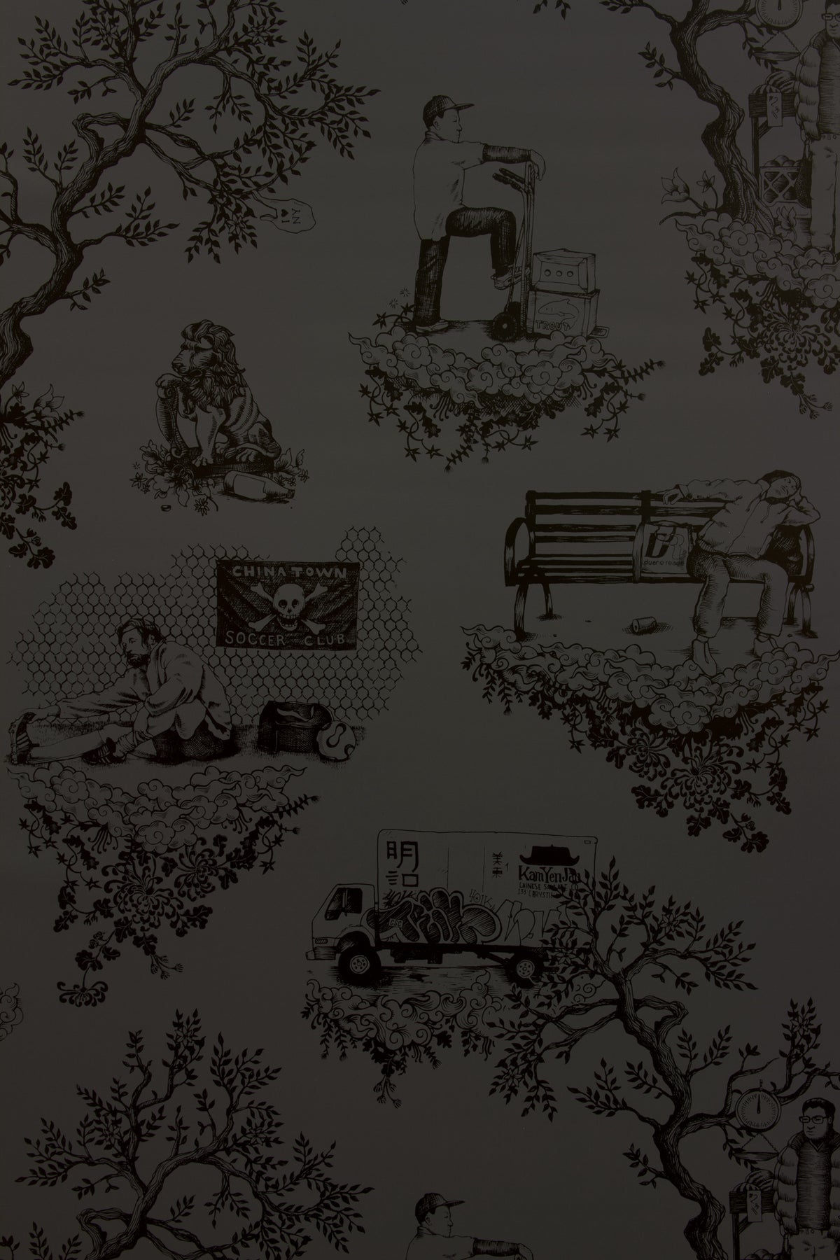 Chinatown Toile - Licorice