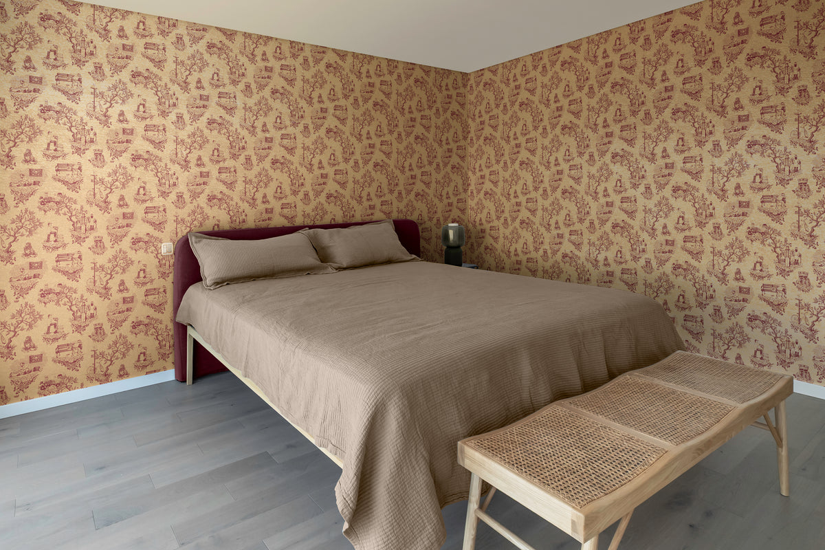 Chinatown Toile - Rouge