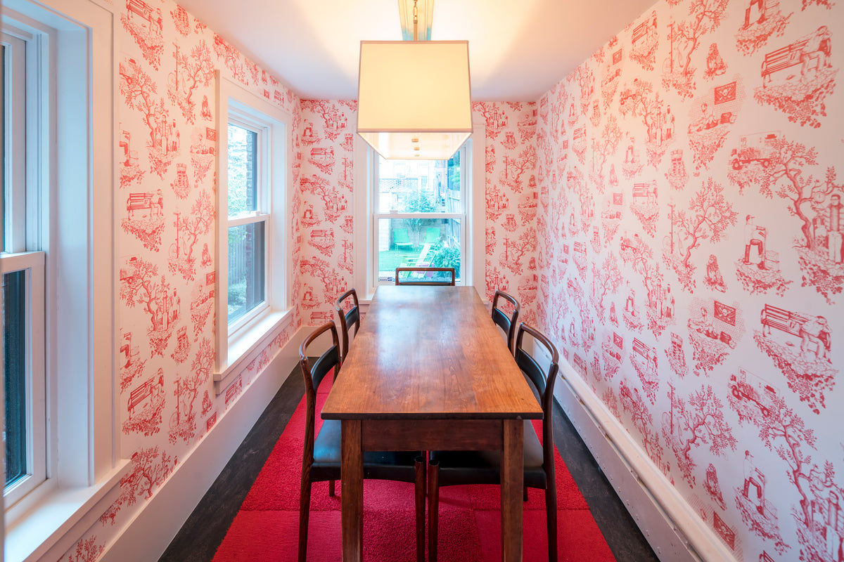 Chinatown Toile - Soft Red