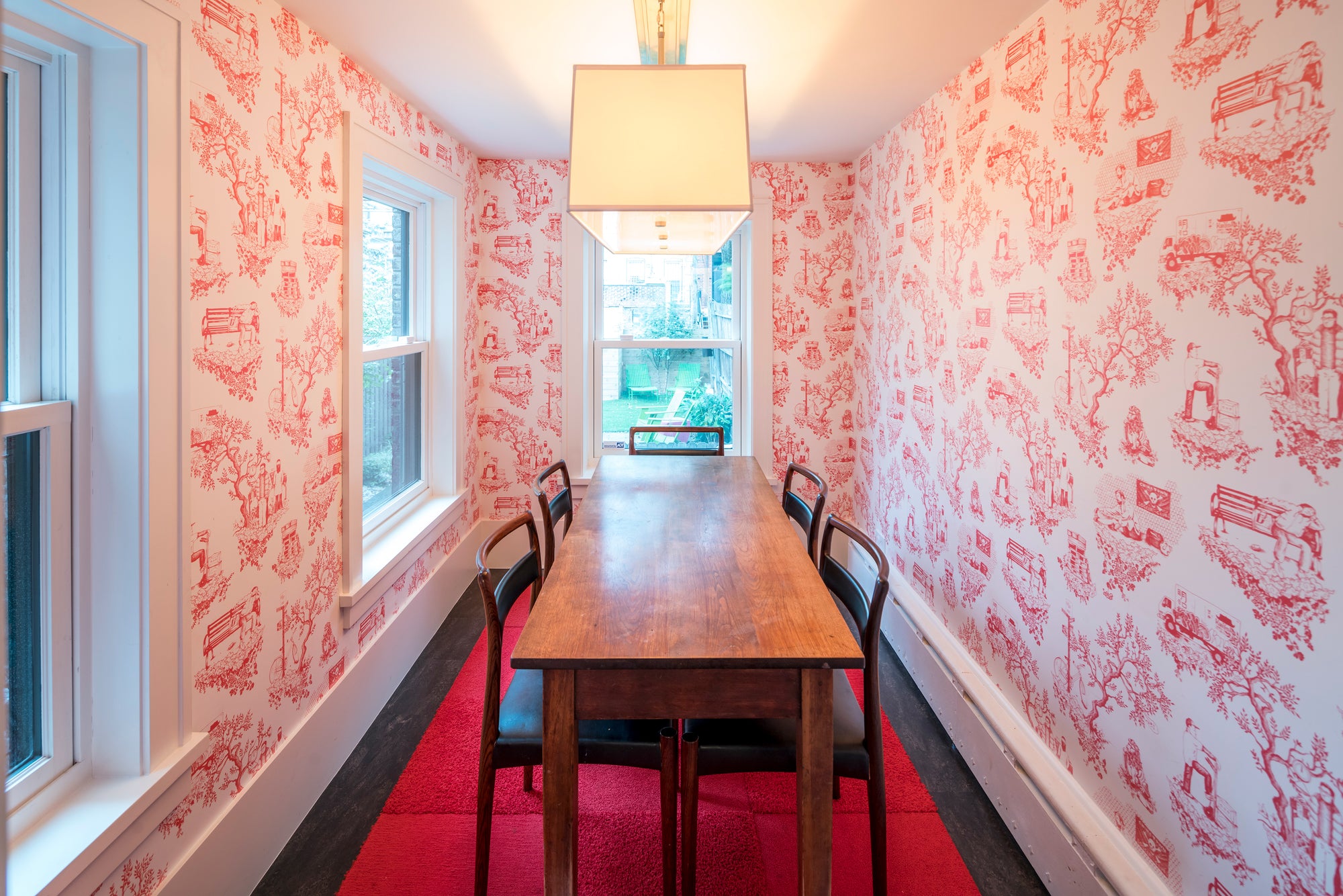 Chinatown Toile - Soft Red