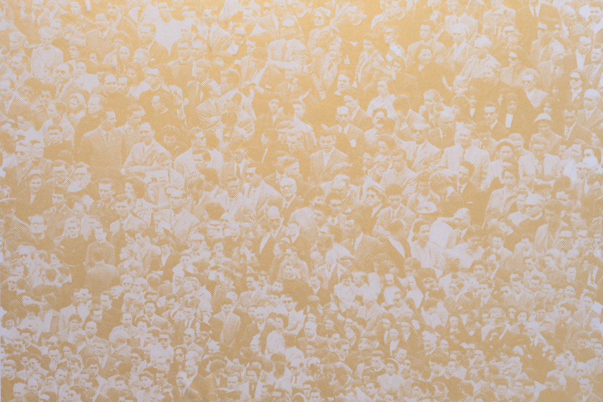 Crowd (Where's Warhol) - Pearl Gold