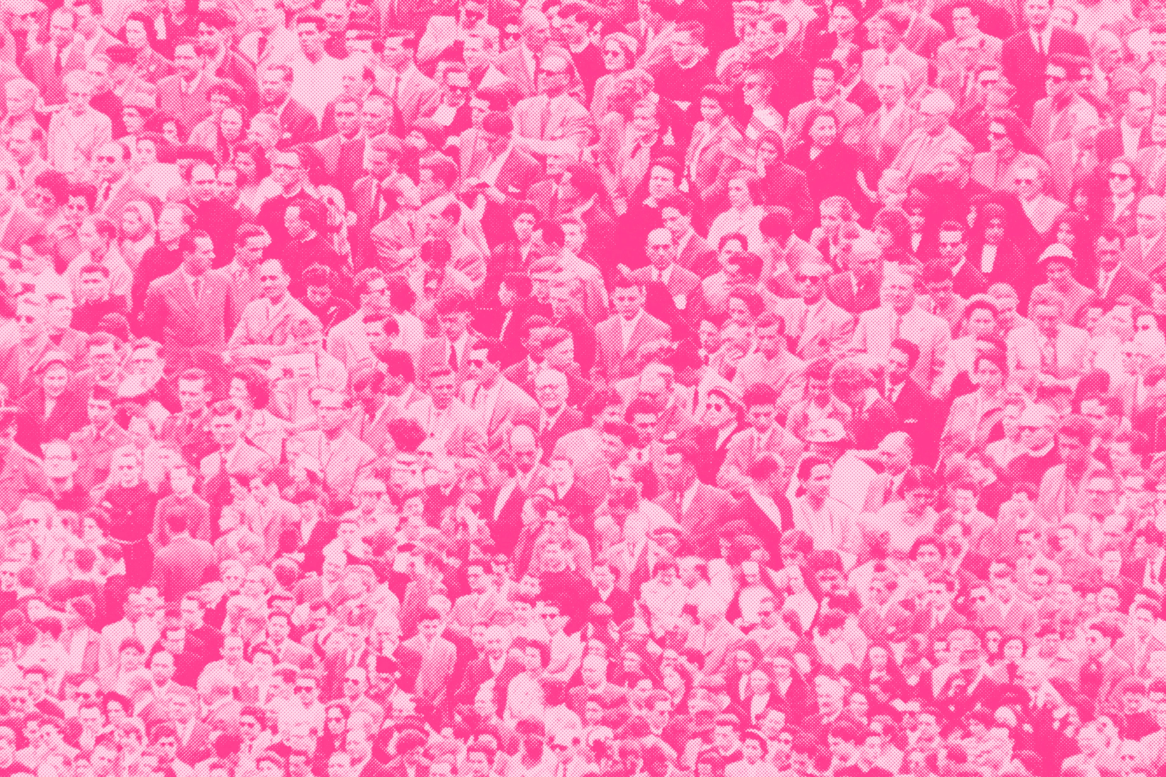 Crowd (Where's Warhol) - Aurora Pink | Flavor Paper