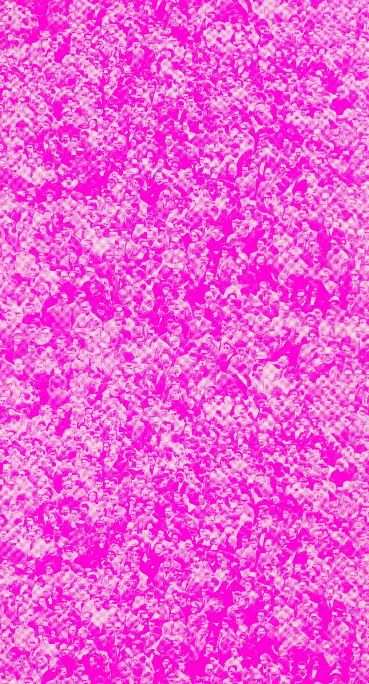 Crowd (Where's Warhol) - Aurora Pink