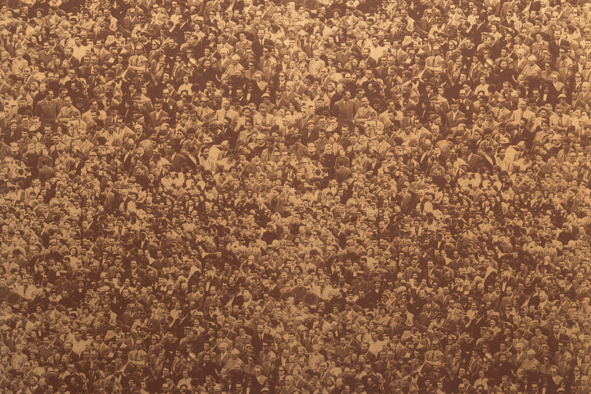 Crowd (Where's Warhol) - Sepia