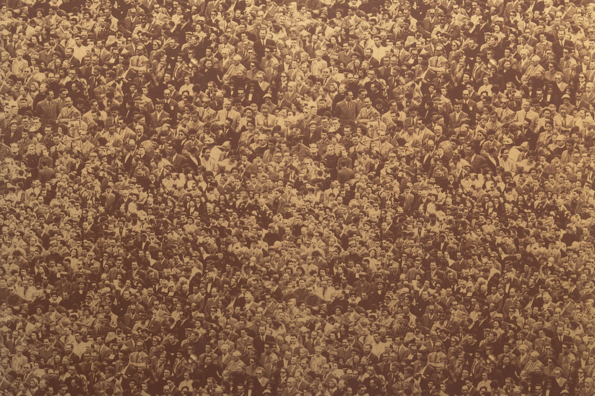 Crowd (Where's Warhol) - Sepia
