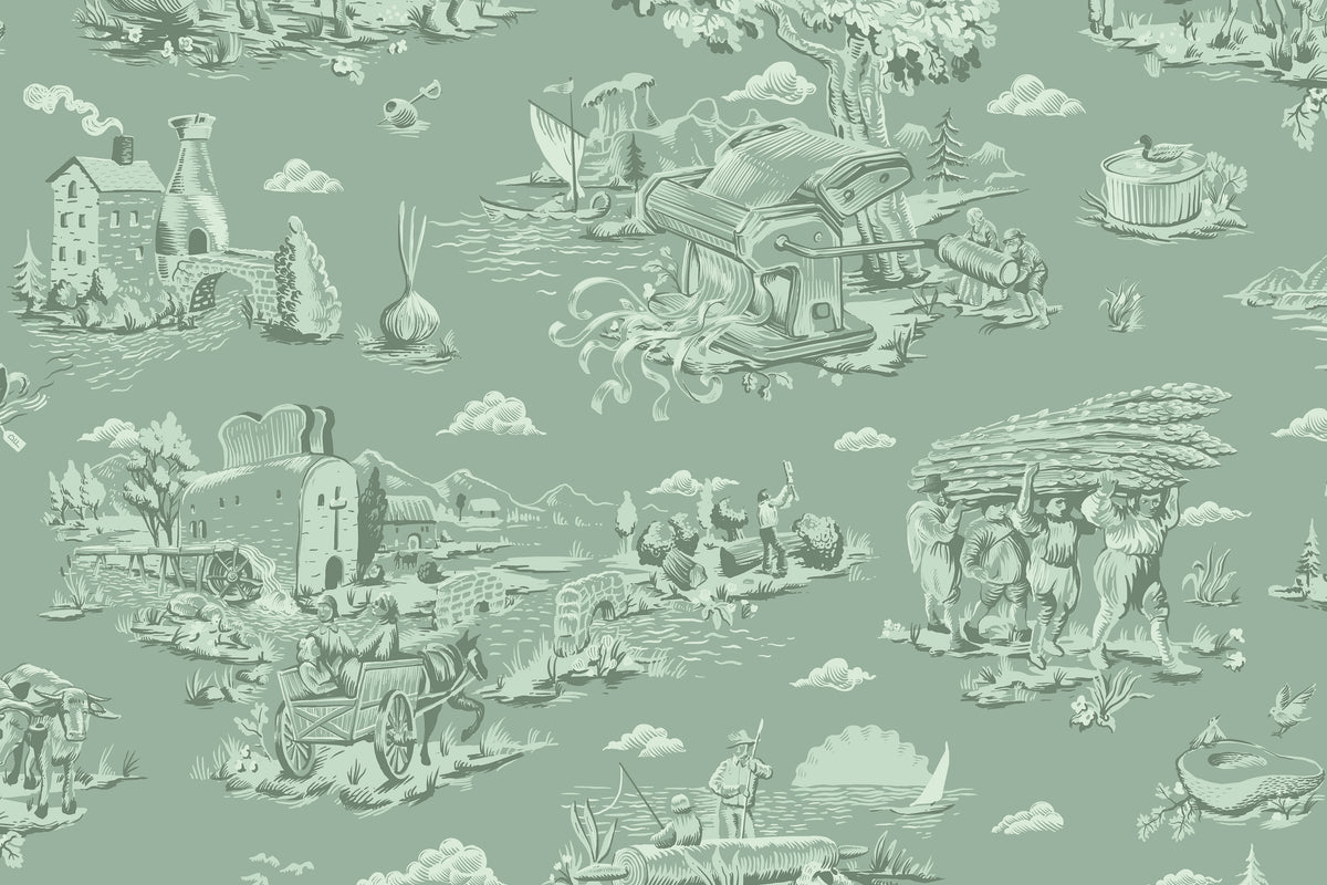Culinary Toile - Matcha