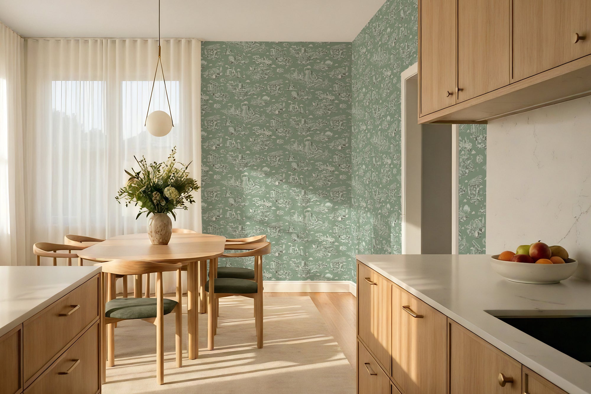 Culinary Toile - Matcha