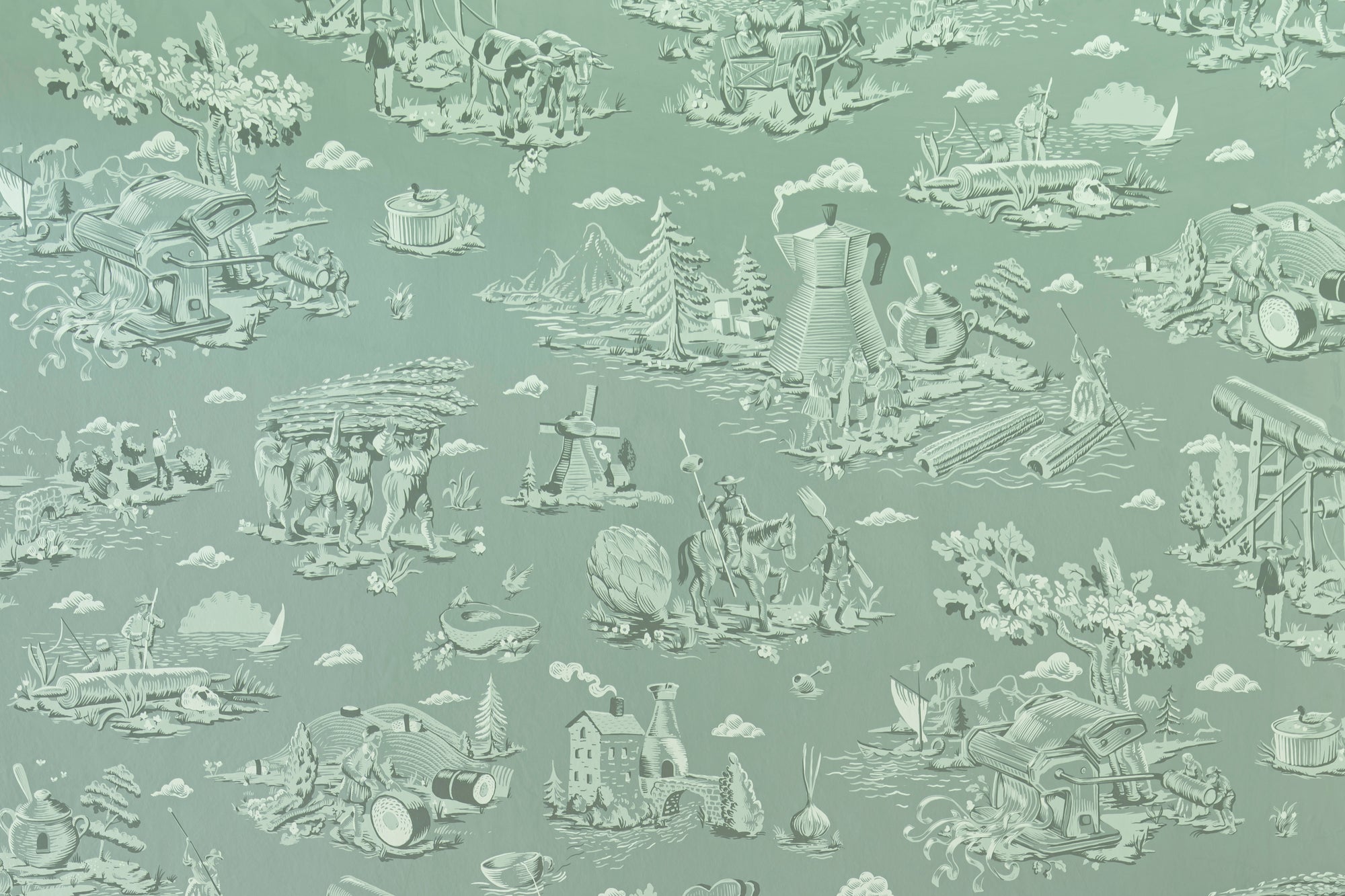 Culinary Toile - Matcha