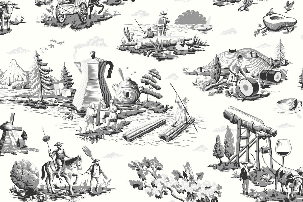 Culinary Toile - Salt and Pepper