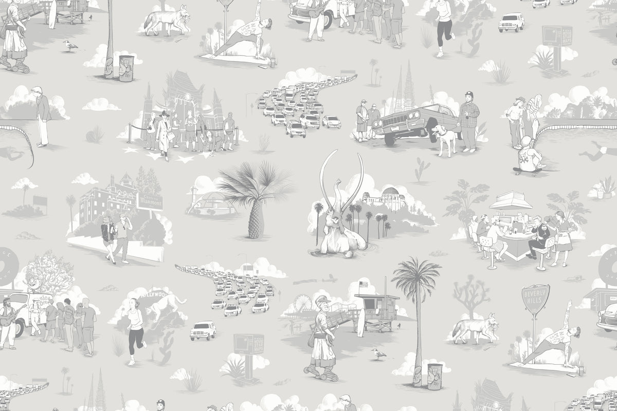 Los Angeles Toile - Silver Lake