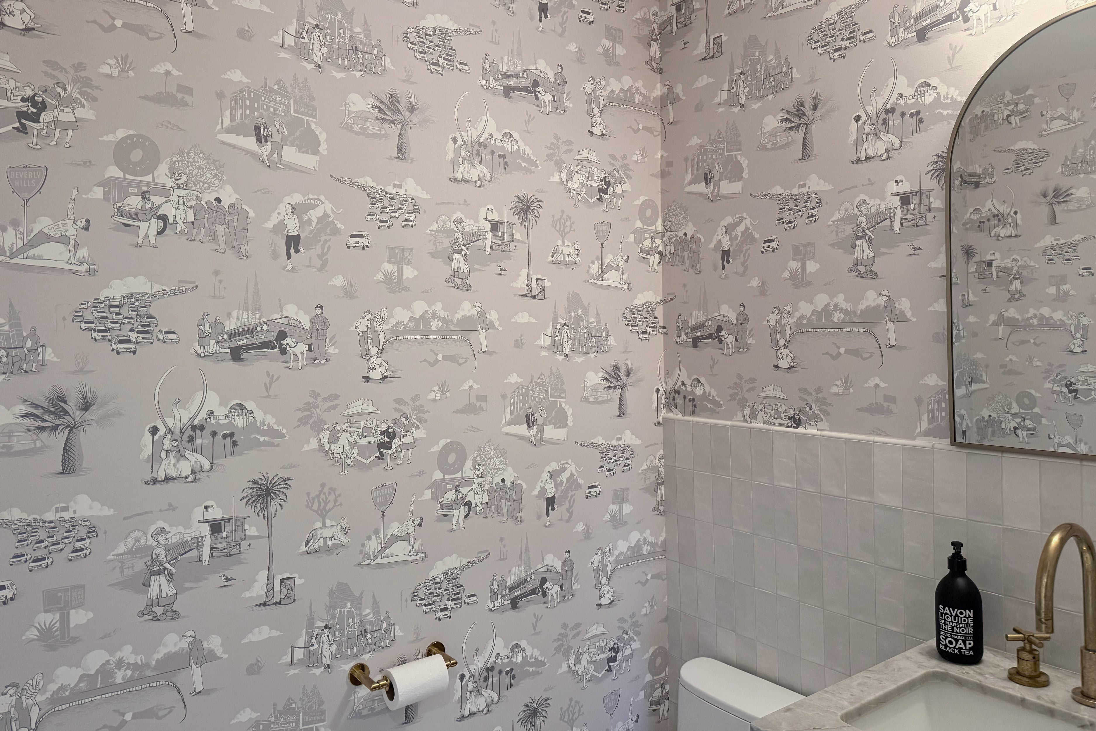 Los Angeles Toile - Silver Lake | Flavor Paper