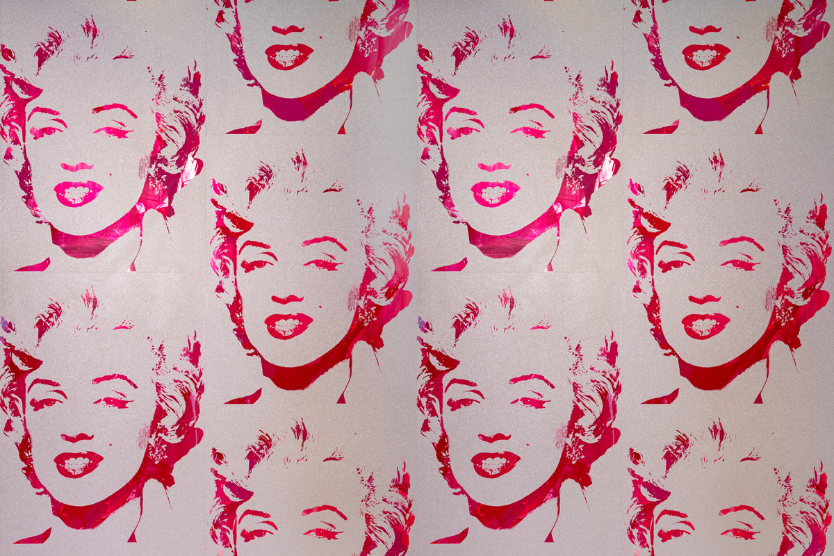 Marilyn Monoprint - Diamond Dust Hot Pink