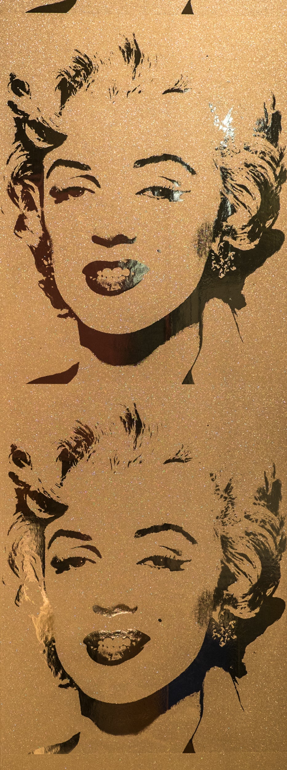 Marilyn Monoprint - Gold Diamond Dust