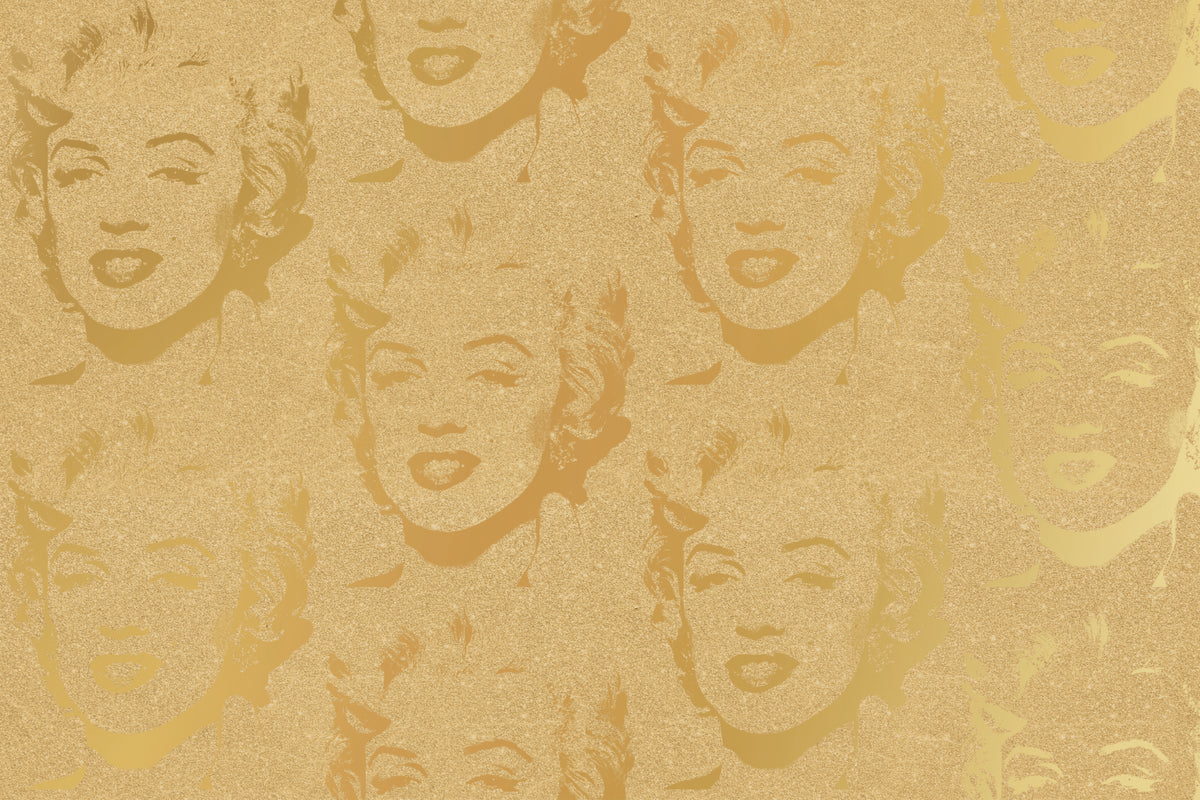 Marilyn Monoprint - Gold Diamond Dust